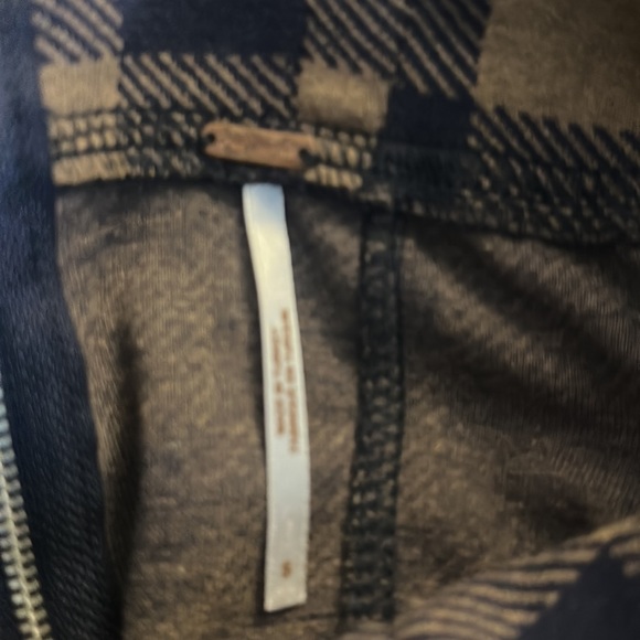 Free people size small plaid, spaghetti, strap, jumpsuit, worn twice - Picture 2 of 3